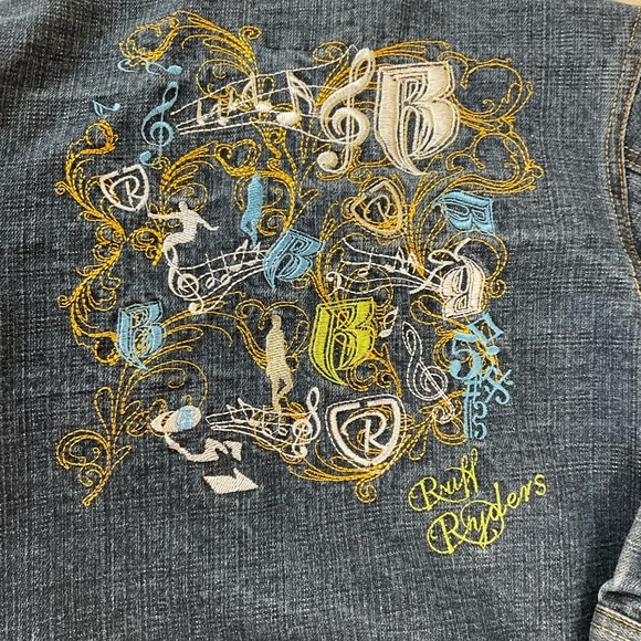 Vintage Ruff Ryders Childrens Jean Jacket Size 5 Denim Coat DMX Hip Hop Unisex - Picture 5 of 8